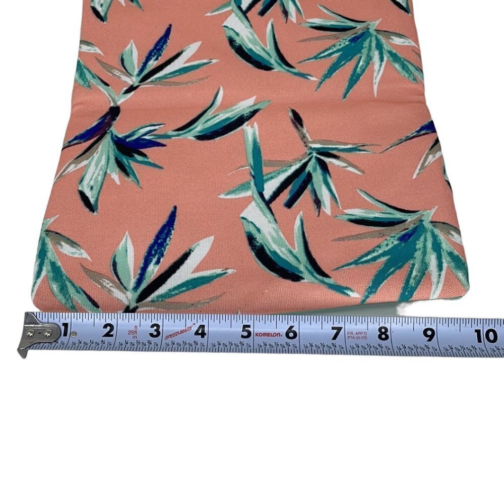 Rachel Pally Purse Wallet Fold Over Clutch Floral Pink Green Zip Closure - Picture 4 of 9
